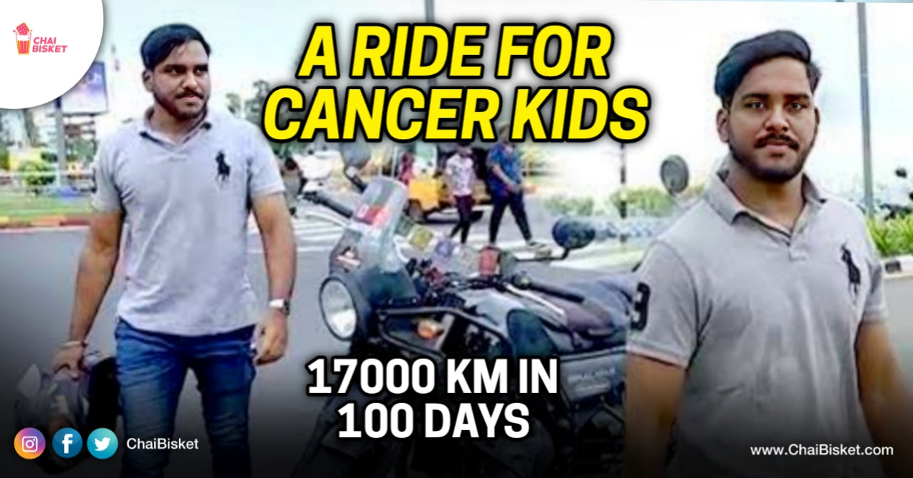 One Man - Solo Bike Ride To 26 States: How This Vizag Guy Is Collecting Funds For Cancer Children