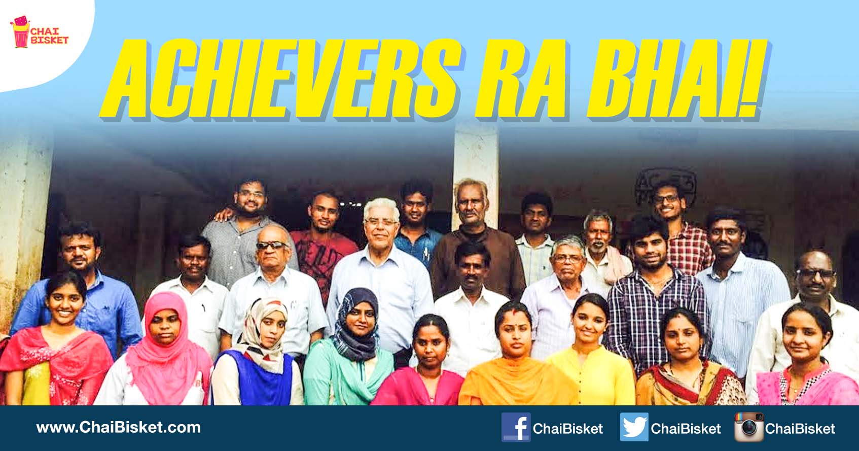 Meet The Real Achievers From Hyderabad Who Are Developing A Village Using Only Modest Means Available To Them!