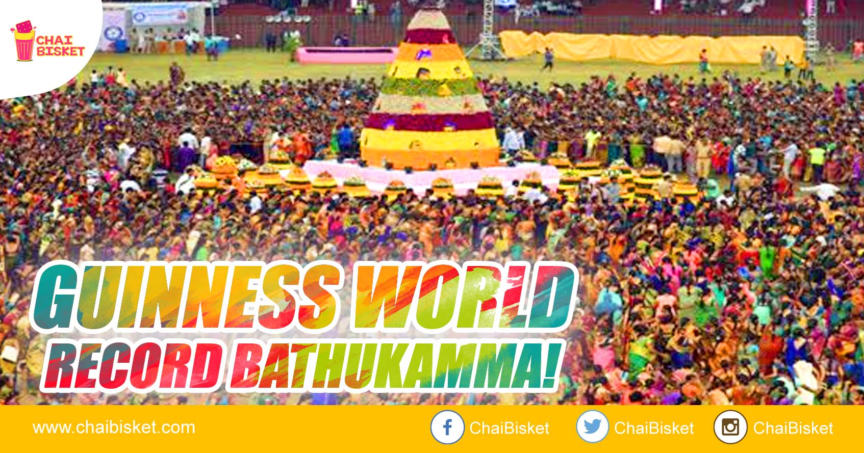 Here's How 9,292 Women Came Together For The Record Shattering Bathukamma Festival Gathering In Hyderabad!