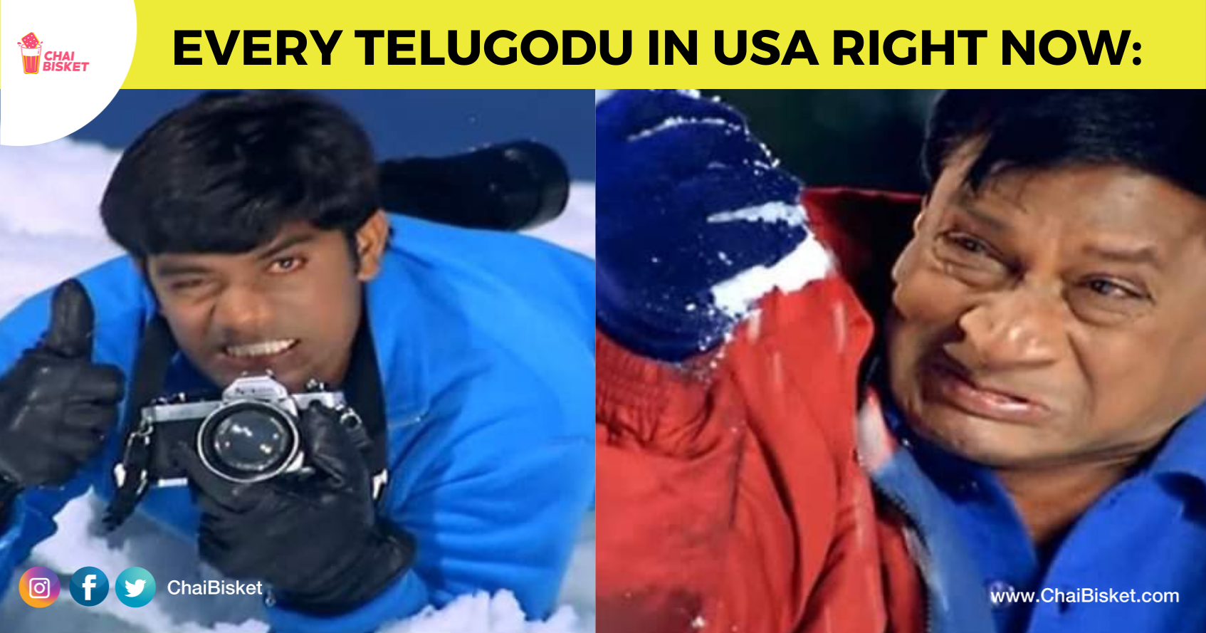 USA మంచు లో Dhadel Dhadel: Things Every Telugu Bidda Experiencing Snow For First Time In USA Will Relate To