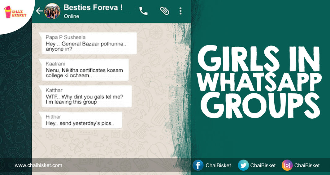 14 Types Of Girls You Find In Every WhatsApp Group That Has Only Girls In It!