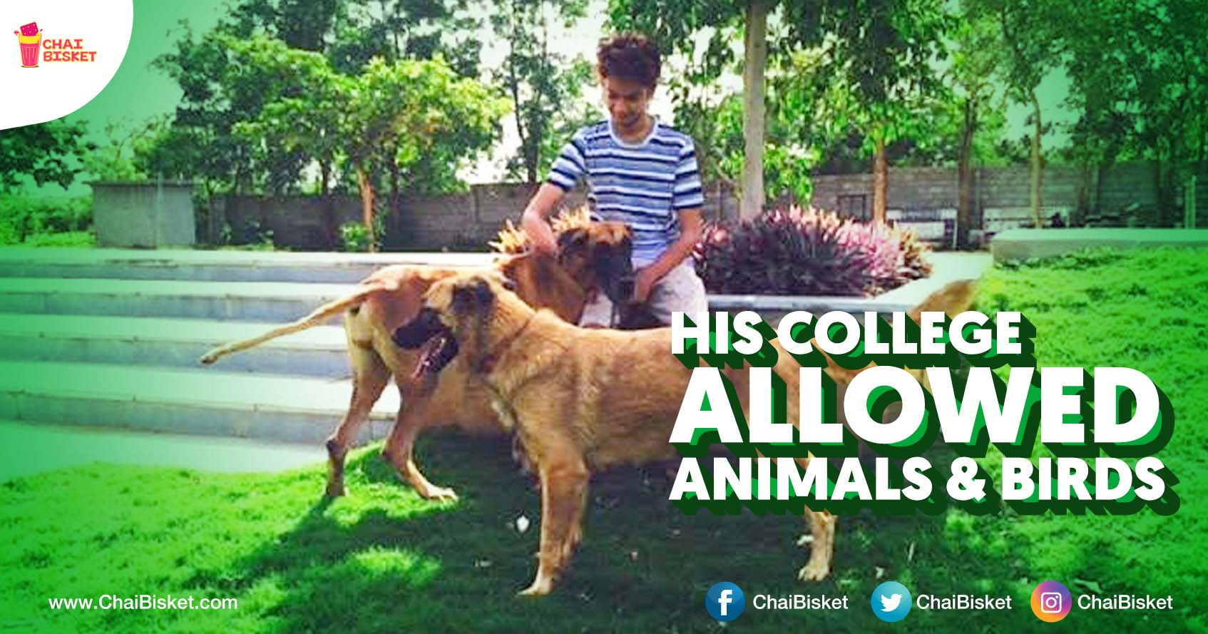 Meet The Hyderabadi Student Who Convinced His College To Run An Animal Shelter On Campus!