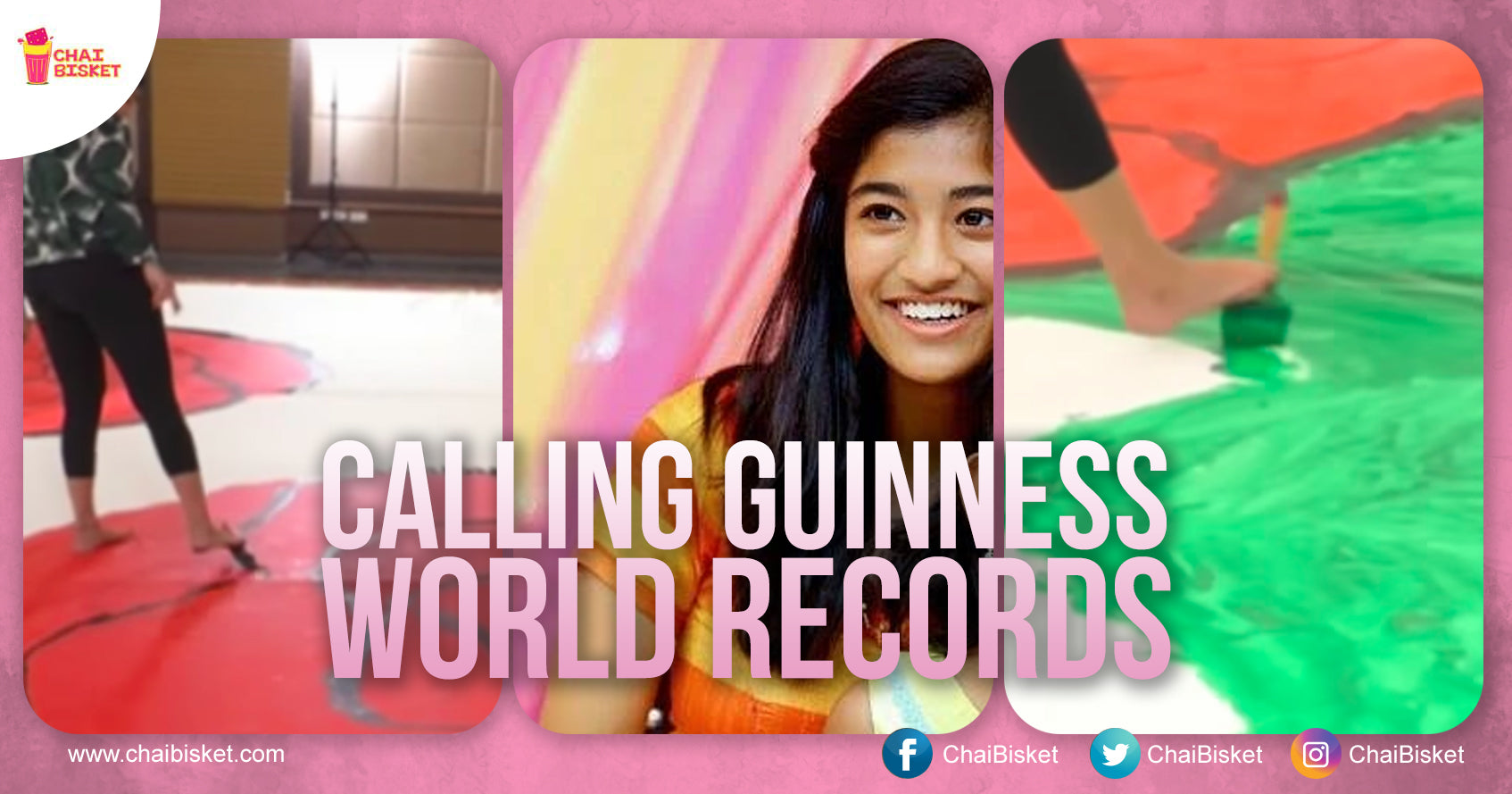 Our Very Own Hyderabadi Girl Does It Again... Makes The World's Largest Painting With Her Feet!