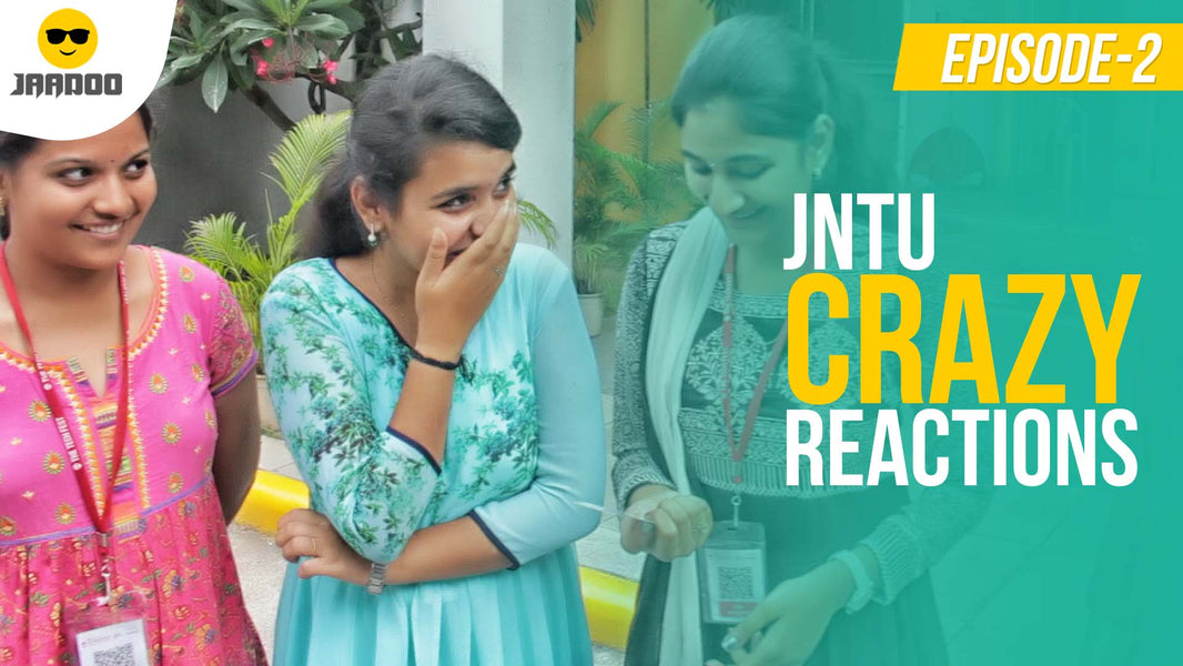 You Should Checkout JNTU Students' Reaction To Our Street Magician Jaadoo's Tricks!