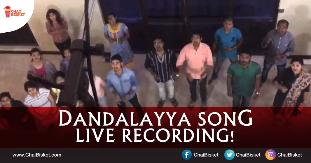 This Video Of The Live Recording For Tamil Version Of Baahubali's 'Dandalayya' Is Beyond Awesome!