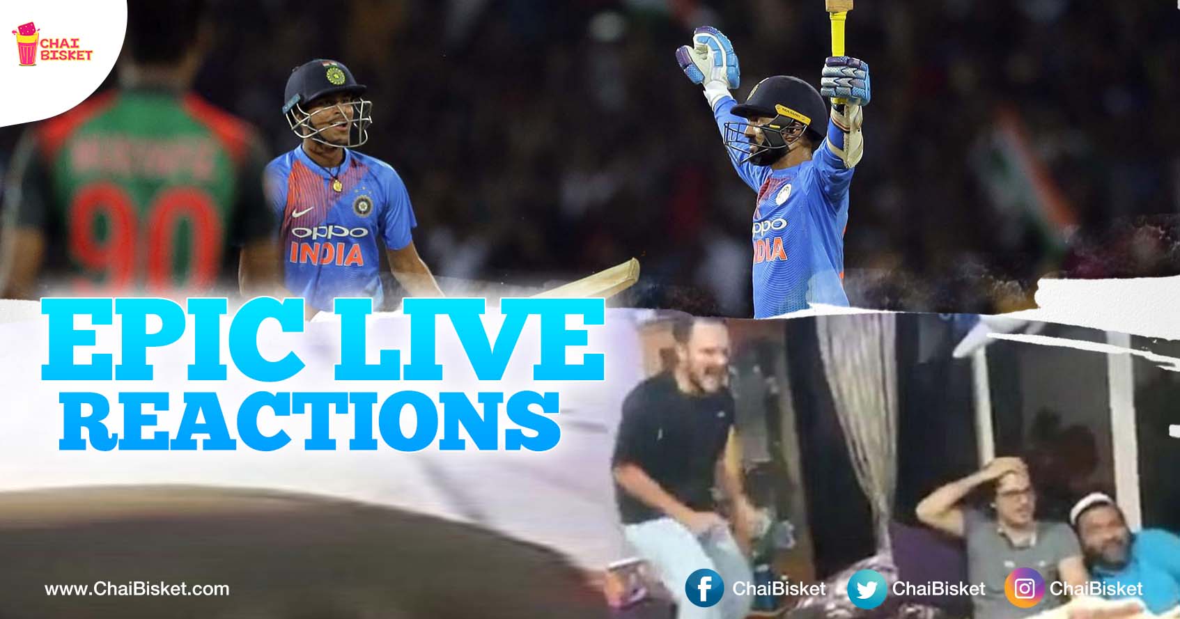 Priceless 'Live Reactions' After The Last Ball Of Final Match Between India & Bangladesh!