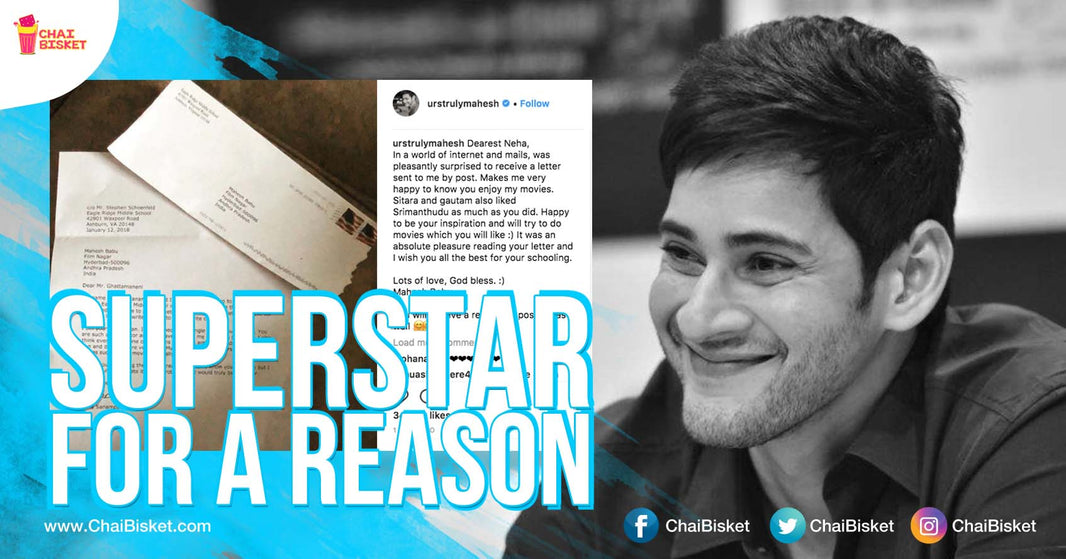 Mahesh Babu's Reply To A 6th Class Student's 'Fan-Letter' Is Winning Hearts Over Internet!