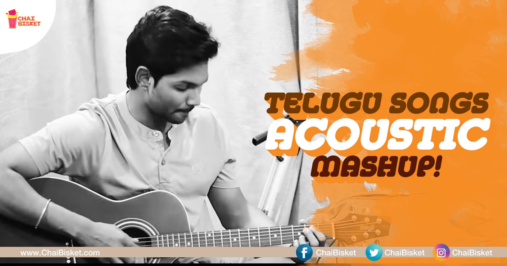 This Guy's Acoustic Song Mashup Of Popular Telugu Songs Is Just Awesome!