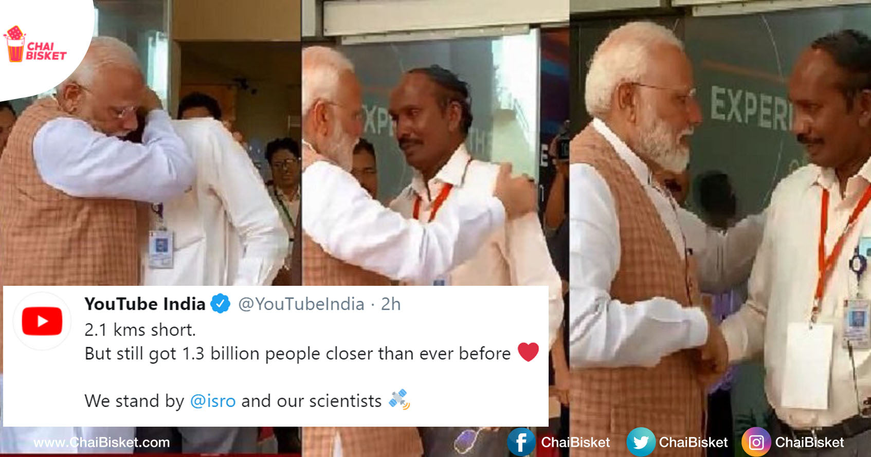 This Video Of PM Modi Hugging A Teary-Eyed ISRO Chief Is Making Us All Emotional