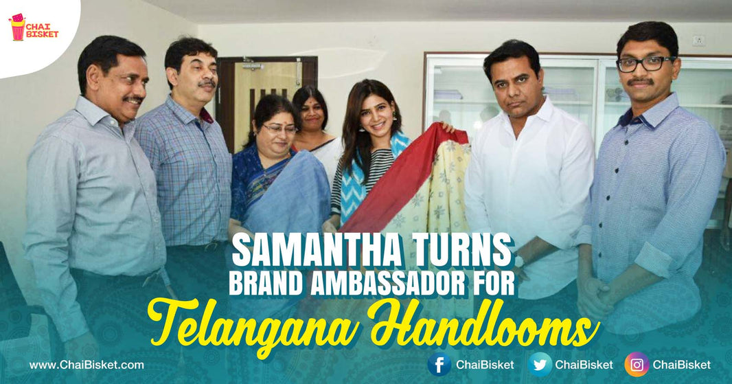 Tollywood Hearthrob Samantha Extends Her Support To Telangana Handlooms!