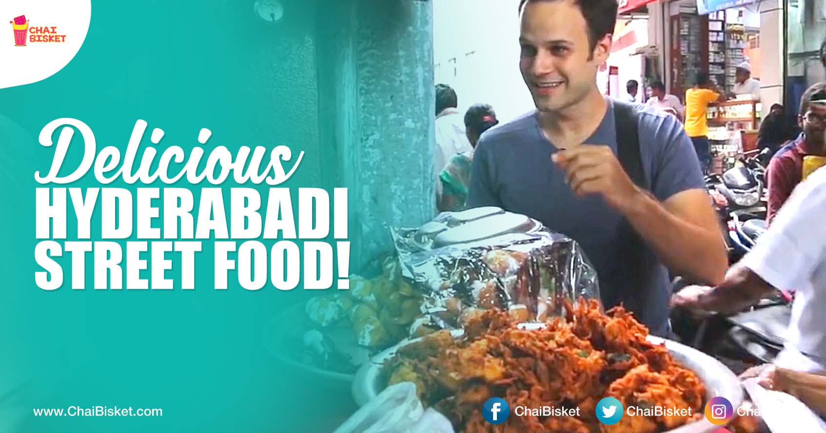 Check Out This Foreigner's Reaction Getting A Taste Of Hyderabad's Mouth-Watering Street Food!