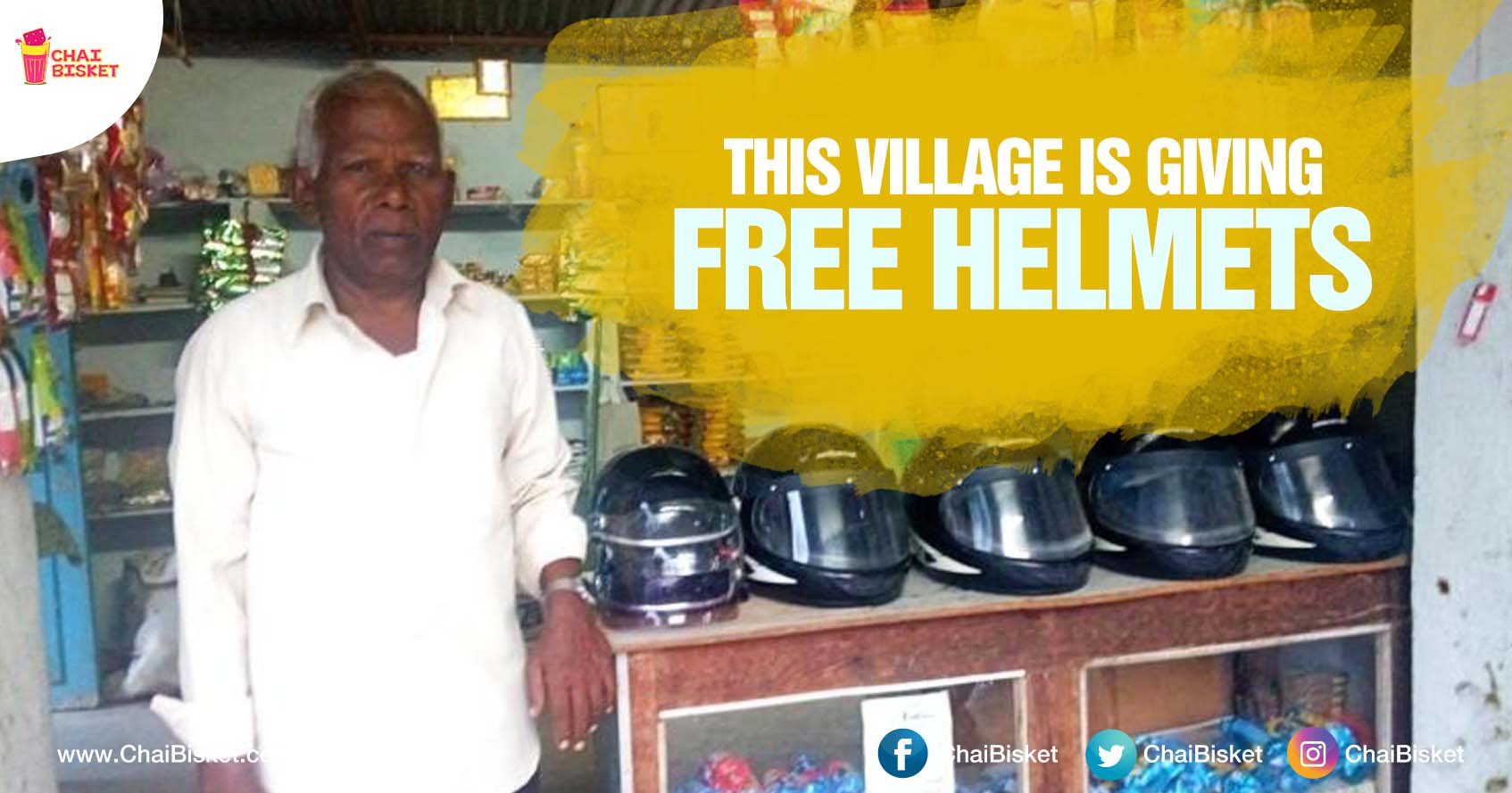 Use It & Put It Back. This Villager In Nizamabad Lends Helmets For FREE To Locals