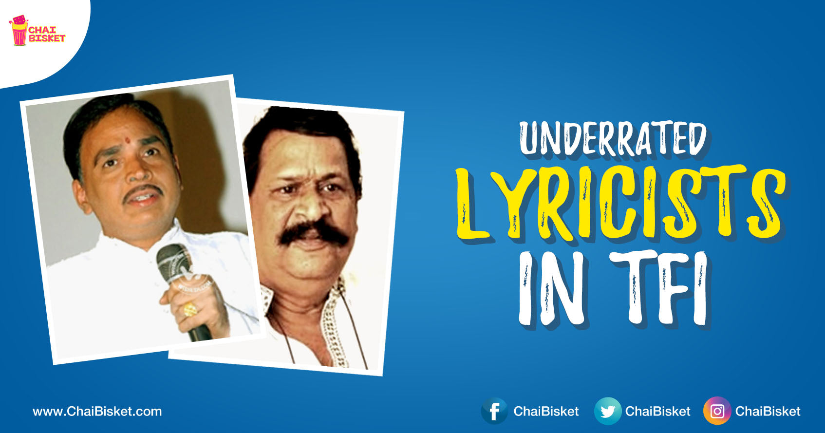 10 Most Underrated Lyricists From Telugu Movies Who Have Penned Beautiful Songs!