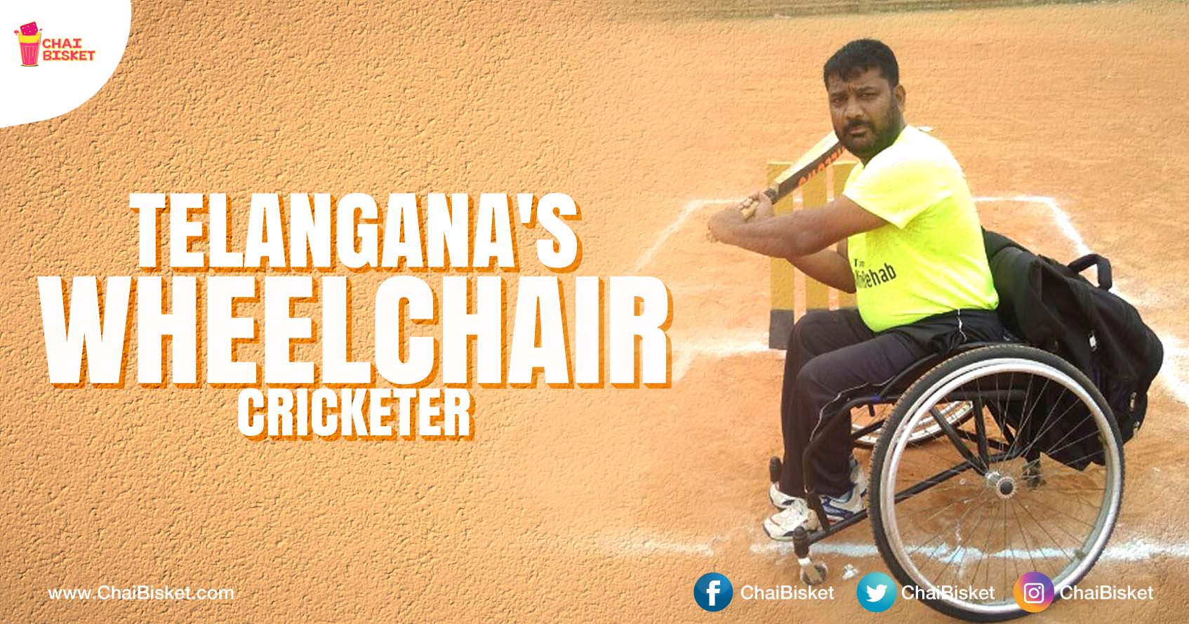 This Inspiring Story Of A Telangana Cricketer Who Is Bound To Wheelchair Is A True Example For Fighter Spirit!