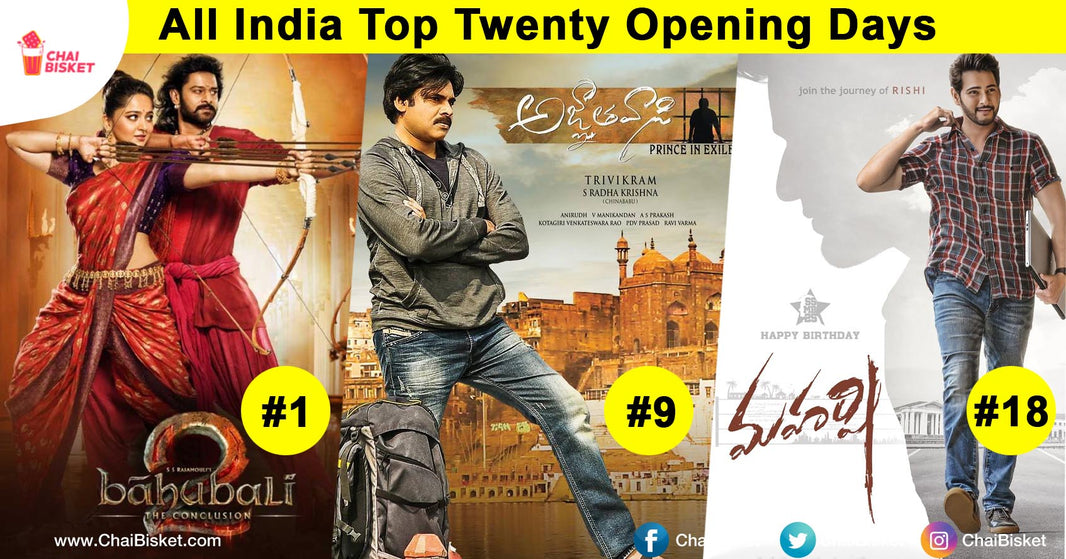 What Are The Telugu Movies In 'All India Top 20 Opening Days' List , According To Box Office India?