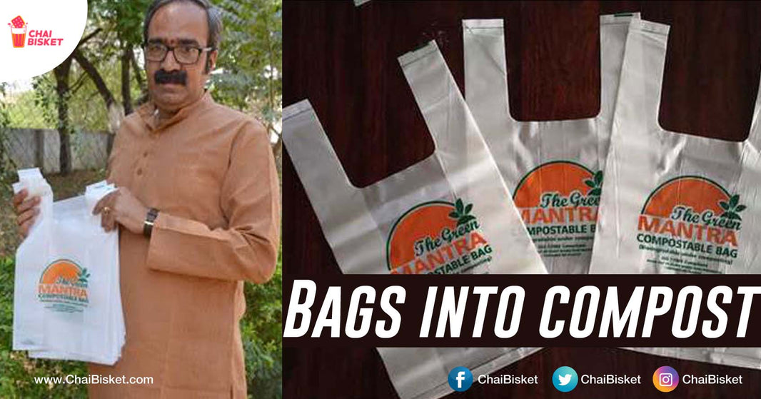 No More Plastic. Here Is The Bag That Can Be Compost Easily Into The Soil