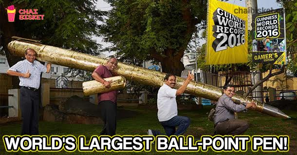 Yet Another Feather In Our Cap - The World's Largest Ball Point Pen !