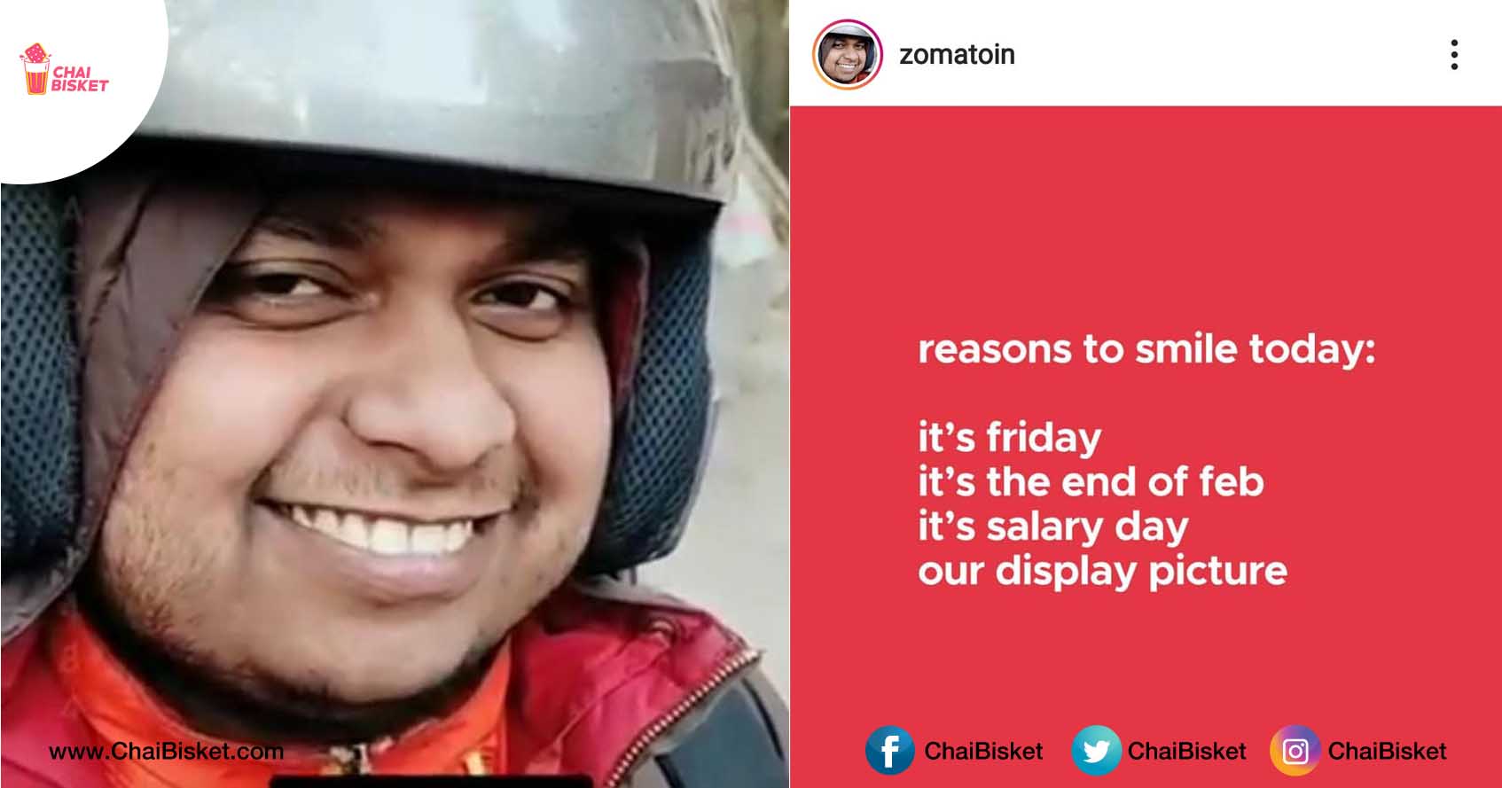 This Laughing 'Happy Zomato Rider' Is Winning Hearts Over Internet For All The Right Reasons