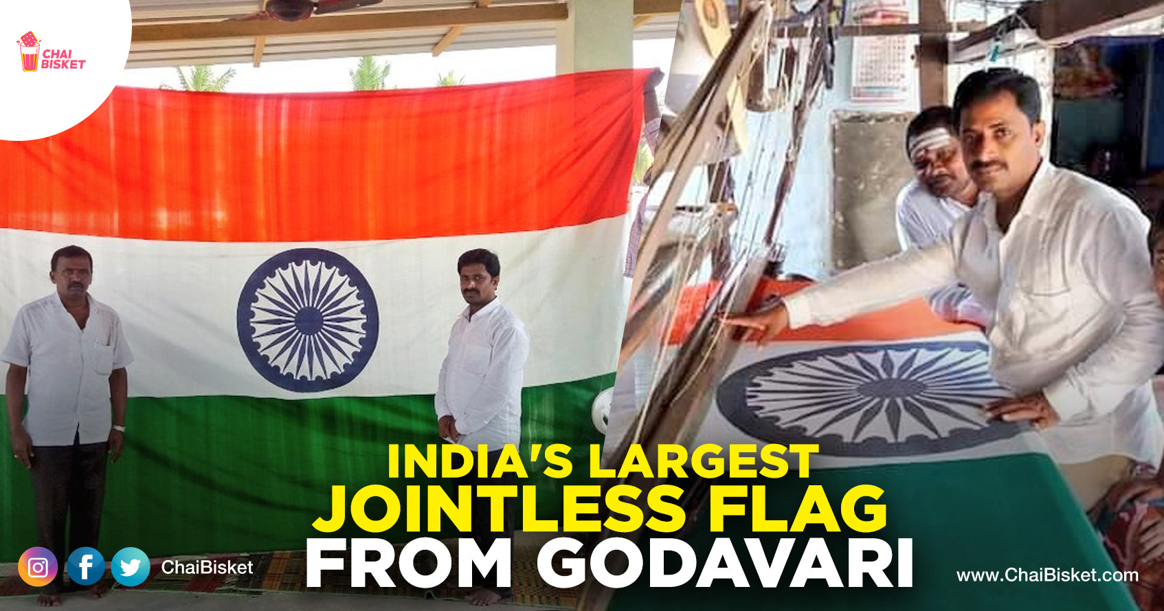 India's Largest Flag Without A Stitch From Godavari: How This Man Sold His House & Is Requesting To Hoist It At Red Fort Since 4 Years