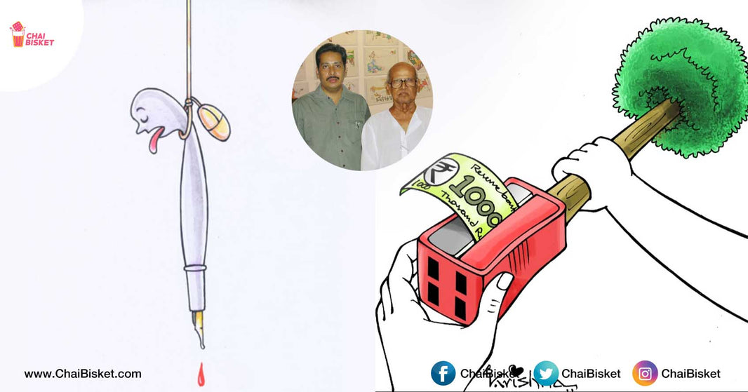 Meet Cartoonist Krishna Kishore Valluri & His Cartoons That Are Sensible and Satirical