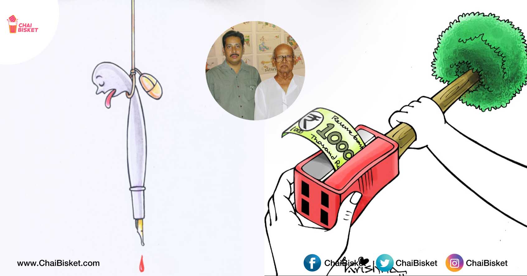 Meet Cartoonist Krishna Kishore Valluri & His Cartoons That Are Sensible and Satirical