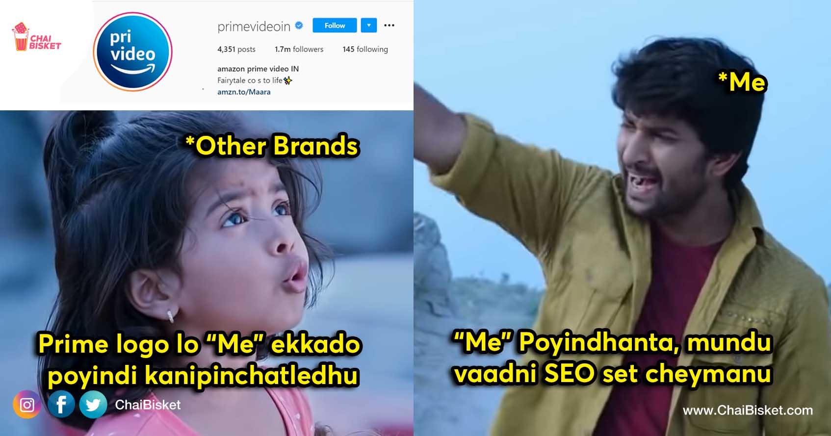 Prime lo "Me" poyindi And All Other Brands Are Screa"me"ing It