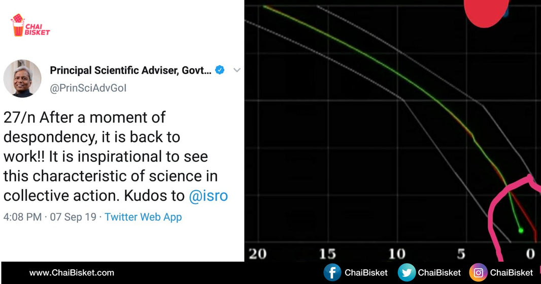 This Twitter Thread Of Principal Scientific Adviser, Govt. of India Explains Why Chandrayaan2  IS NOT A Failure