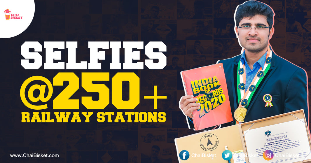 This Tirupathi Abbayi Achieved A Unique Record By Clicking 250+ Selfies @ 250 Railway Stations In 4 Years