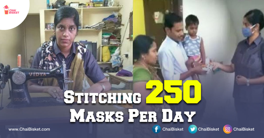 Meet This Women Who Is Working As Security Officer & Do Social Service By Stitching Masks