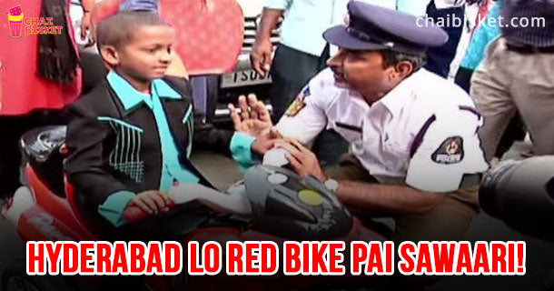 Watch How Hyderabad Traffic Police Fulfilled The Wish Of This 7-Year Old Kid With Cancer!