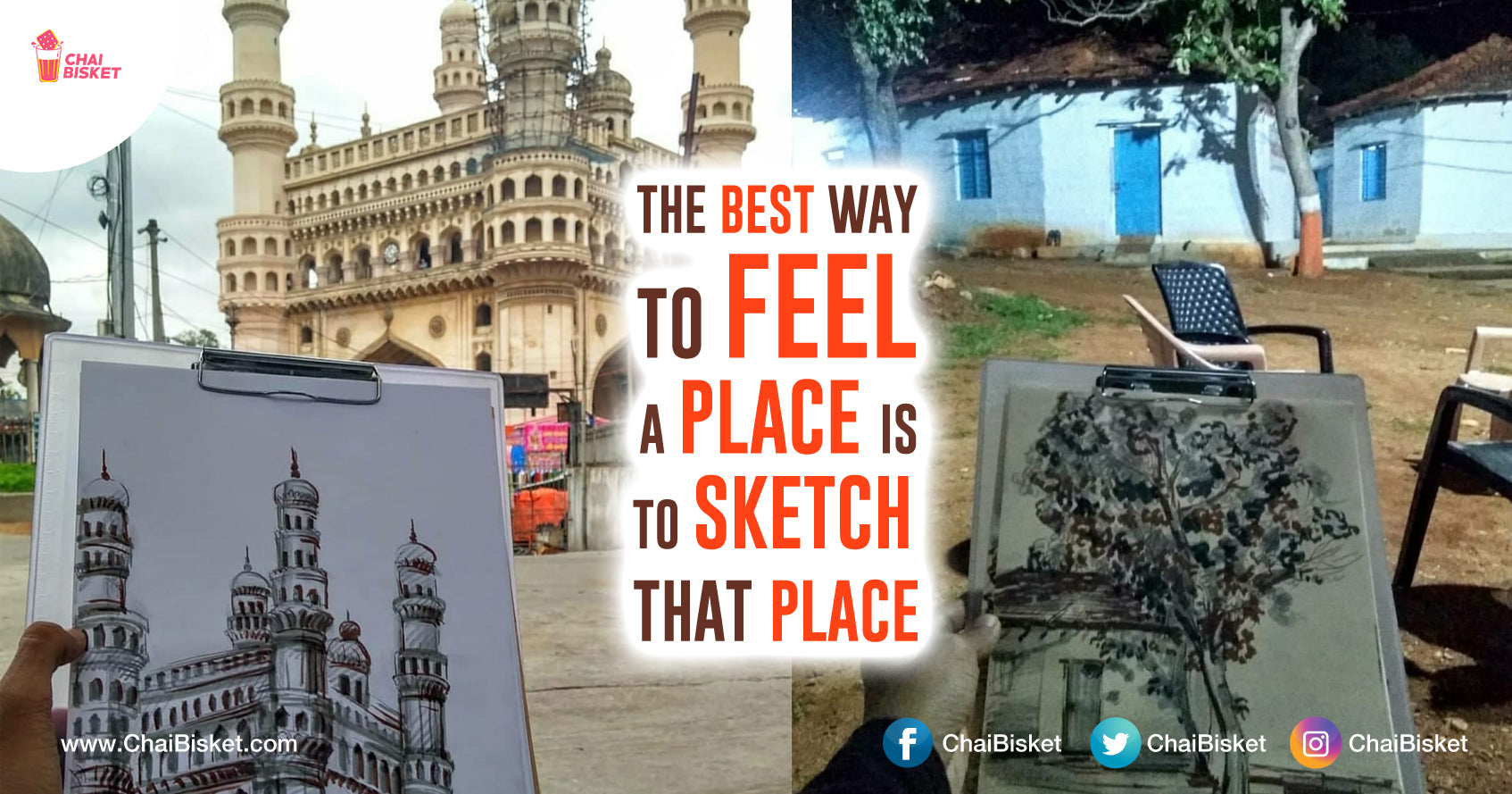 Meet Prashanth, The Man Who Beautifully Sketches Every Place He Visits