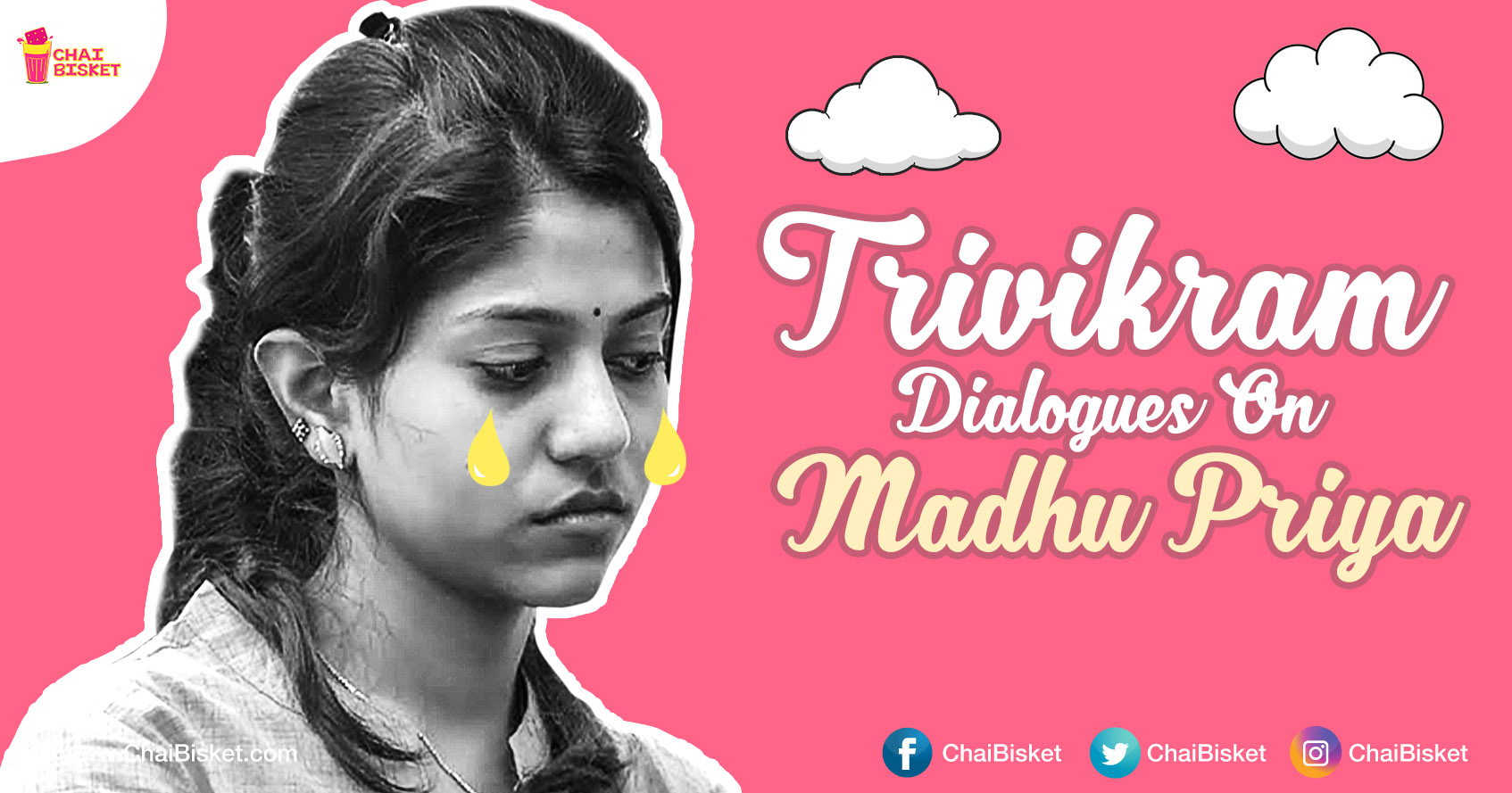 Telugu Sex Madhu Priya - What If... Director Trivikram Dialogues Were Used For Bigg Boss Contestant Madhu  Priya! - Chai Bisket
