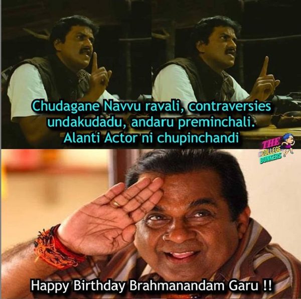 Here Are The Funny Memes On Brahmanandam Garu's Birthday - Chai Bisket