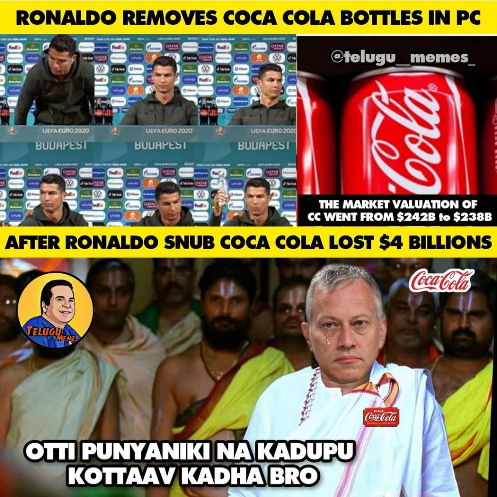 Ronaldo Says Water Tagandi Friends Coco Cola Says Wtf Idhekkadi Loss Ra Mawa Here S What Exactly Happened Laptrinhx